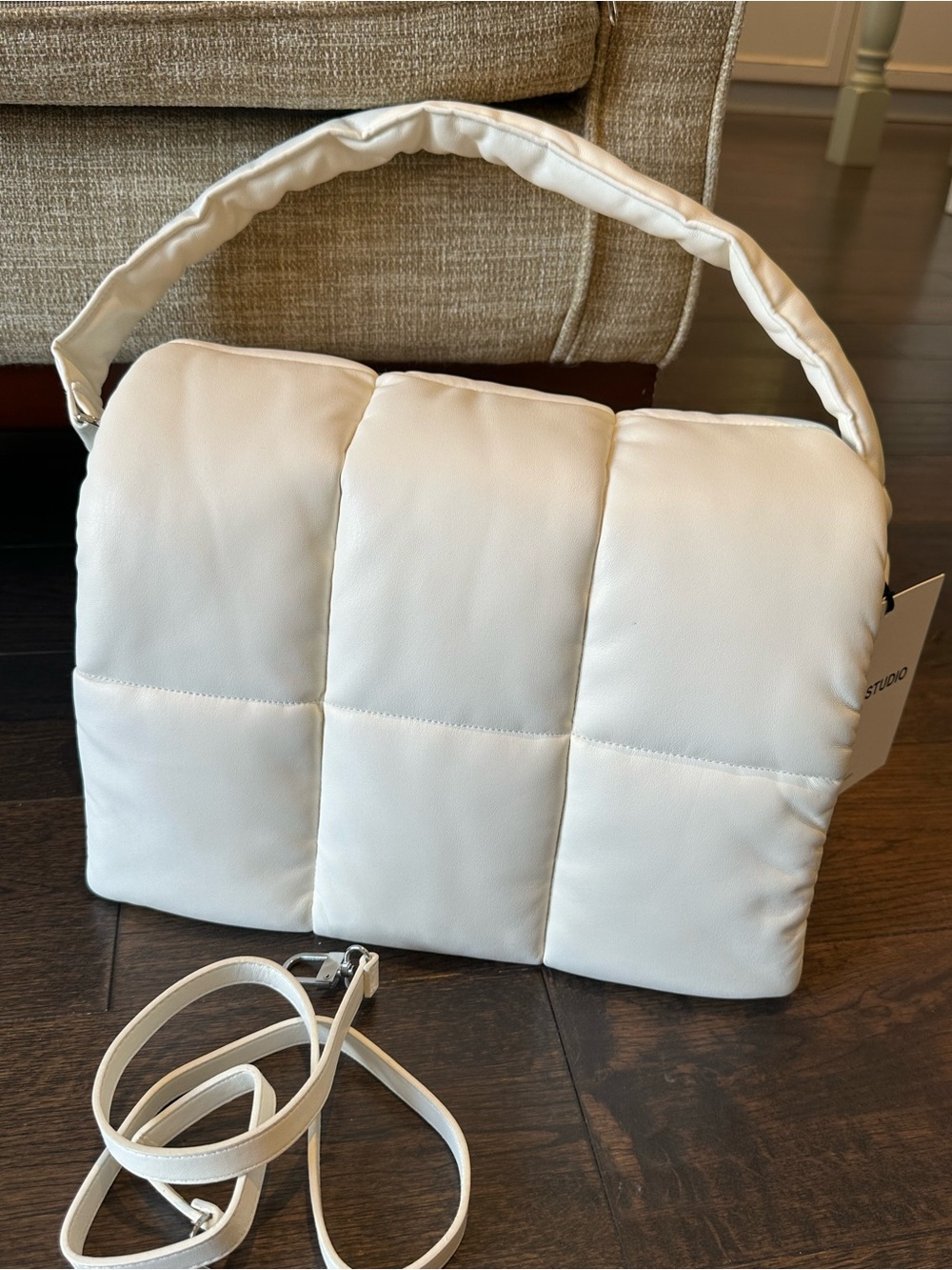 Stand Studio beautifle white Wanda faux leather bag NWT NEW